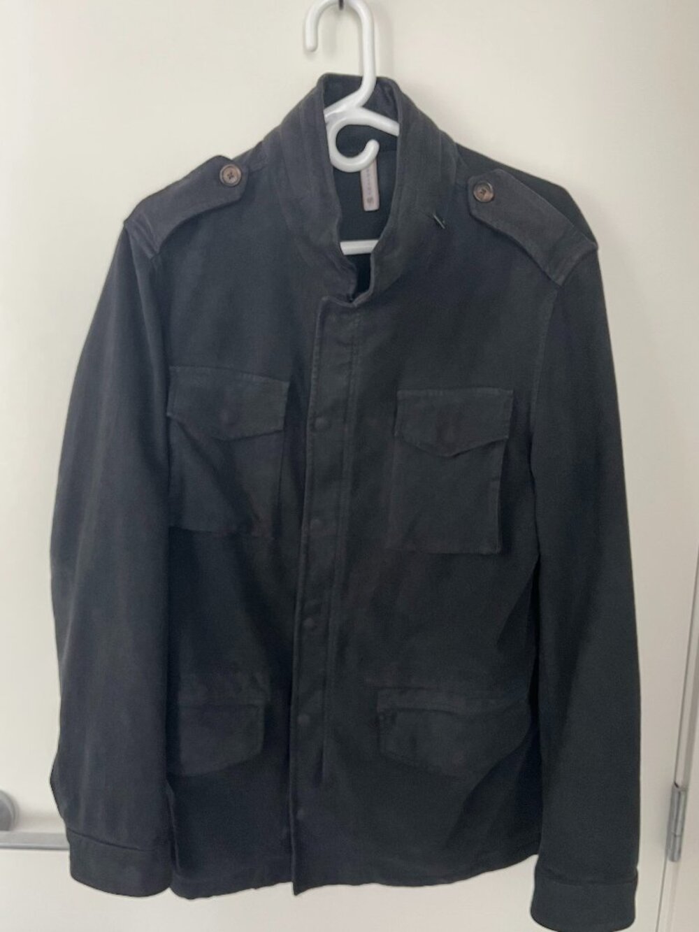 Jerry Key Men's Field Jacket Medium Navy 4-Pocket Made in Italy